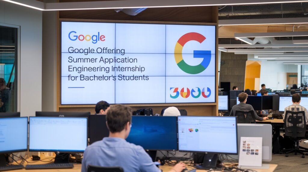 Google Offering Summer Application Engineering Internship for Bachelor's Students 2025